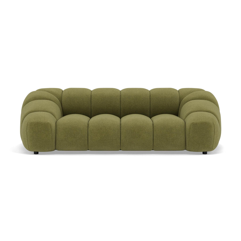 Ava - Canapé - 3 Places - Velours Texturé - Vert