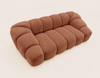 Ava - Canapé 3 Places - Velours Texturé - Terracotta
