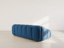 Ava - Canapé - 3 Places - Velours Texturé - Bleu Marine