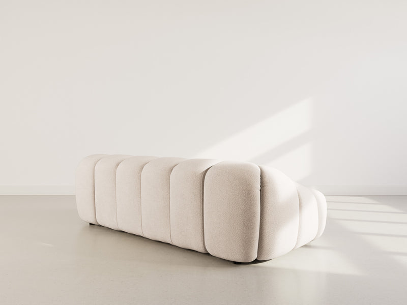 Ava - Canapé - 3 Places - Velours Texturé - Beige