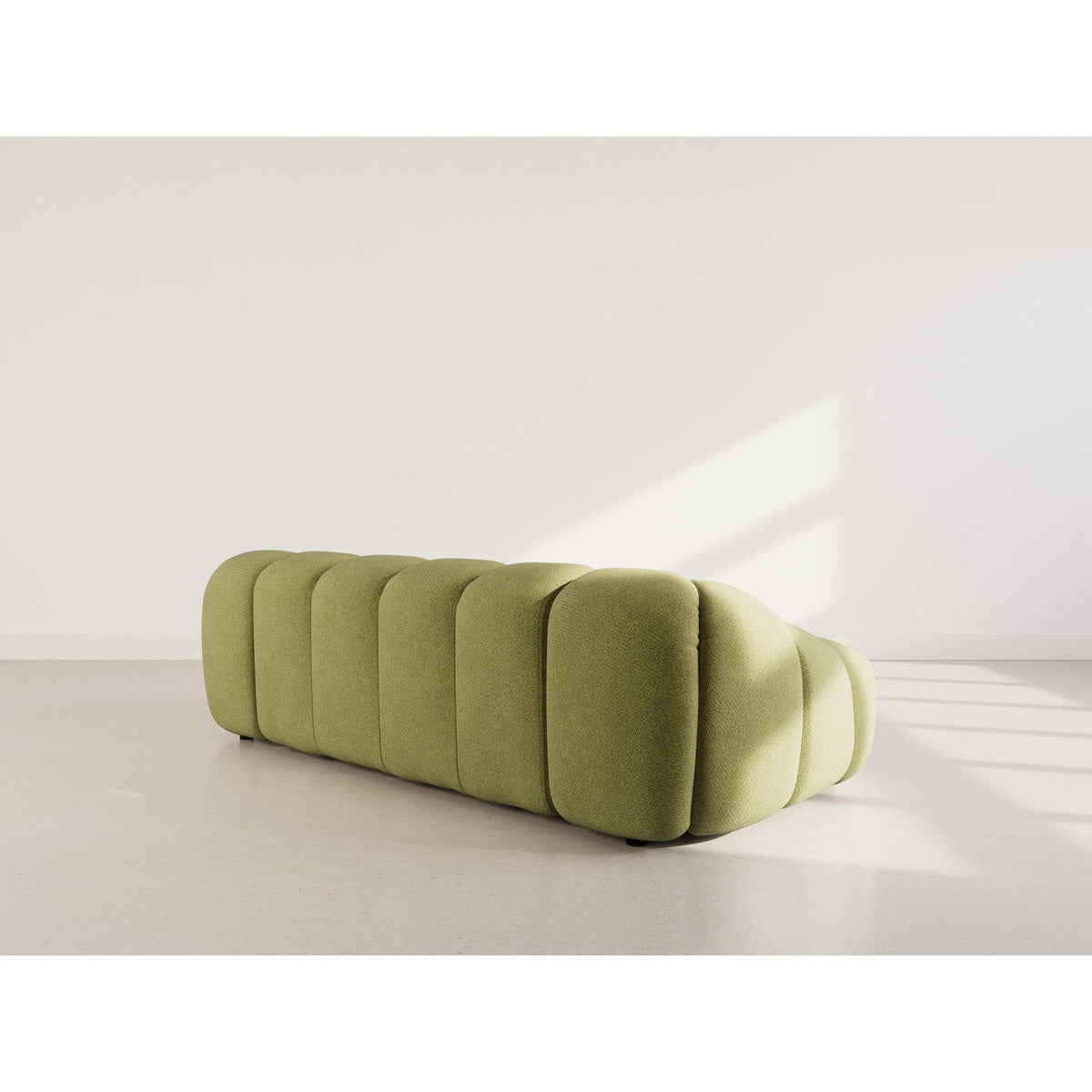 Ava - Canapé - 3 Places - Velours Texturé - Vert