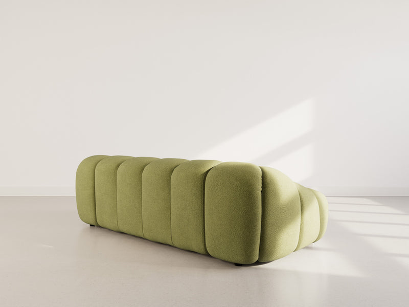 Ava - Sofá - 3 plazas - Terciopelo texturizado - Verde