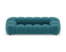 Ava - Canapé - 3 Places - Velours Texturé - Bleu
