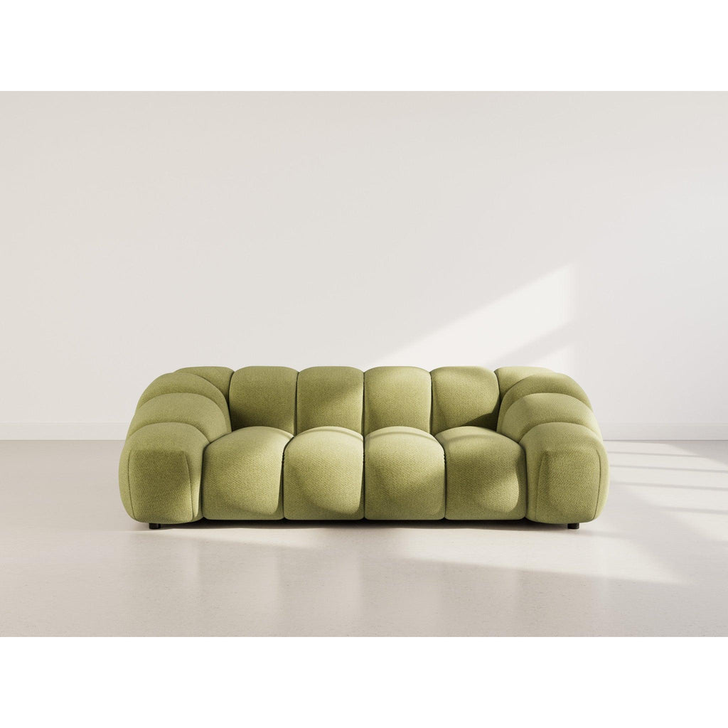 Ava - Canapé - 3 Places - Velours Texturé - Vert