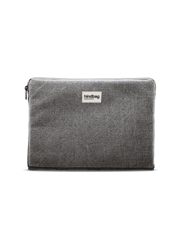 Funda De Portátil Ava - Denim Gris