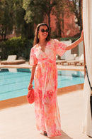 AVA Orange - Robe Longue