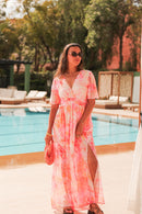 AVA Orange - Robe Longue