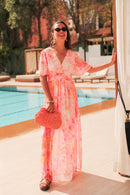 AVA Orange - Robe Longue