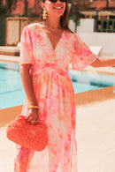 AVA Orange - Robe Longue