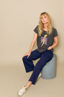 T-SHIRT AVA PARME GLITTER