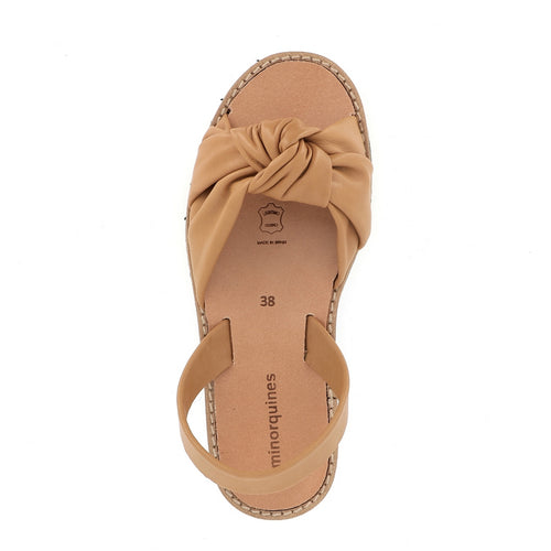 Avarca Bahia Natural Leather Sandals - Brown