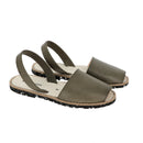 Avarca Eco Leather Khaky Sandals - Green