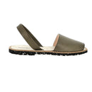 Avarca Eco Leather Khaky Sandals - Green