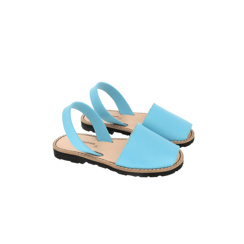 Avarca Aqua Leather Sandals - Blue