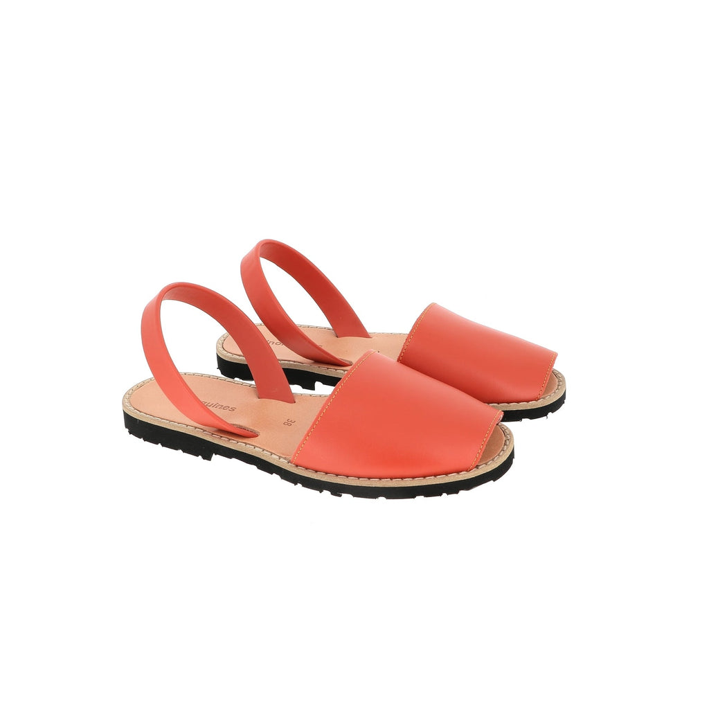 Sandales Avarca Cuir Cimarron - Orange - Mixte