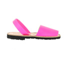 Sandales Avarca Cuir Fluo Fuchsia - Rose
