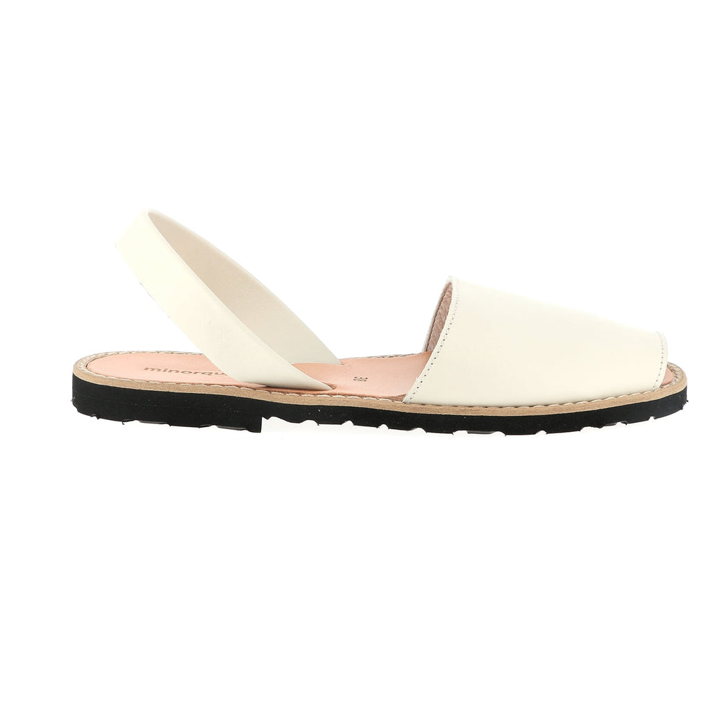 Tangon Leather Avarca Sandals - White - Unisex