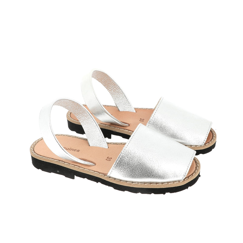 Avarca Metal Silver Sandals - Silver
