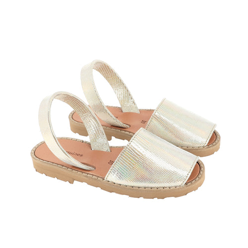 Avarca Metal Laser Platino Sandals - Gold