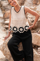 AVILIO Noir - Top Crochet