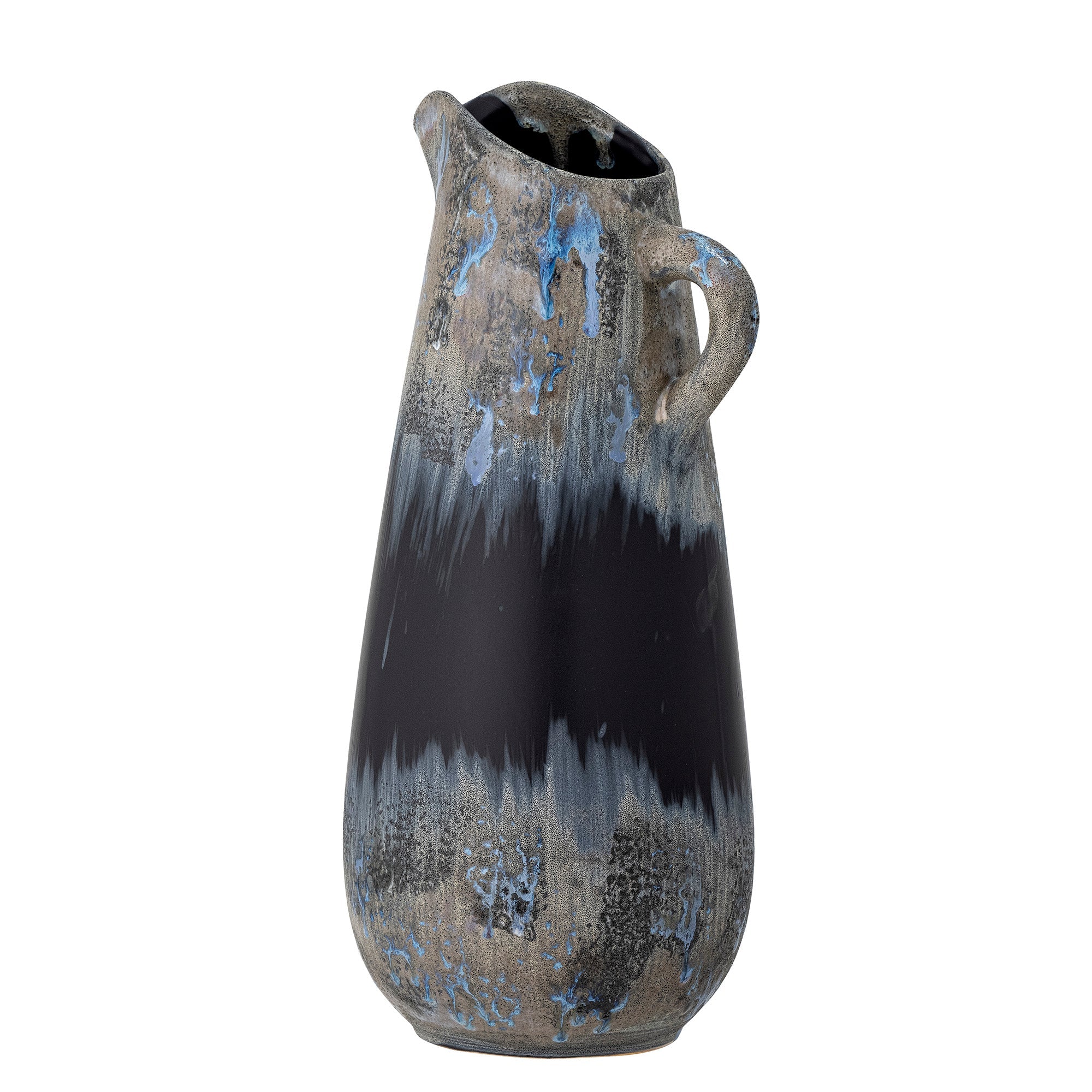 Khumo - Set of 2 Vases - Black - Stoneware