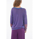 Awining Striped Linen Lightweight Crew-Neck Pullover