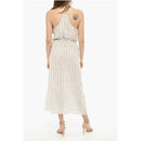 Awning Striped Linen Maxi Dress With Belt