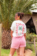 AYUMI Blanc - T-Shirt Imprimé