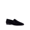 Mocassins - Celine Velvet With Embroidered Triomphe Logo - Black