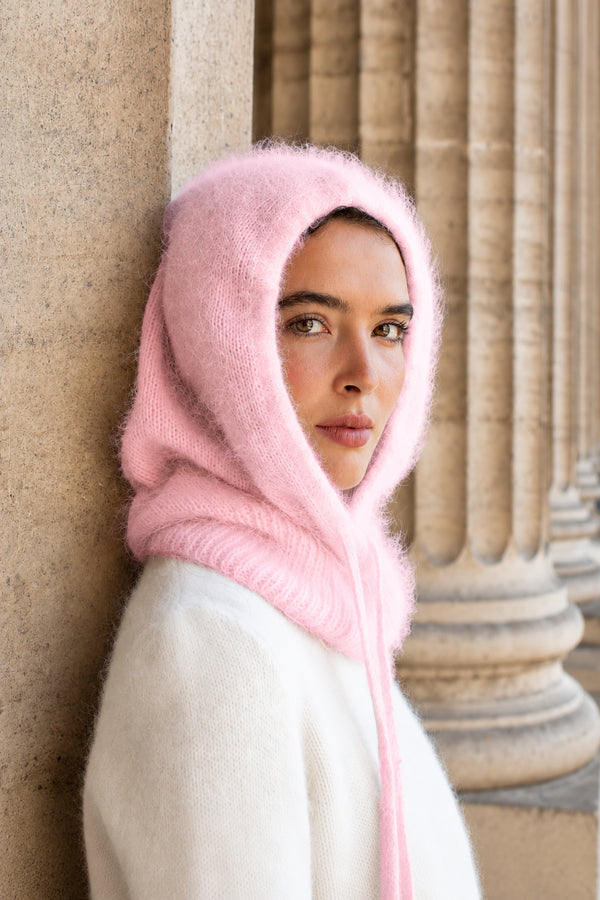 Cagoule En Angora Poudre