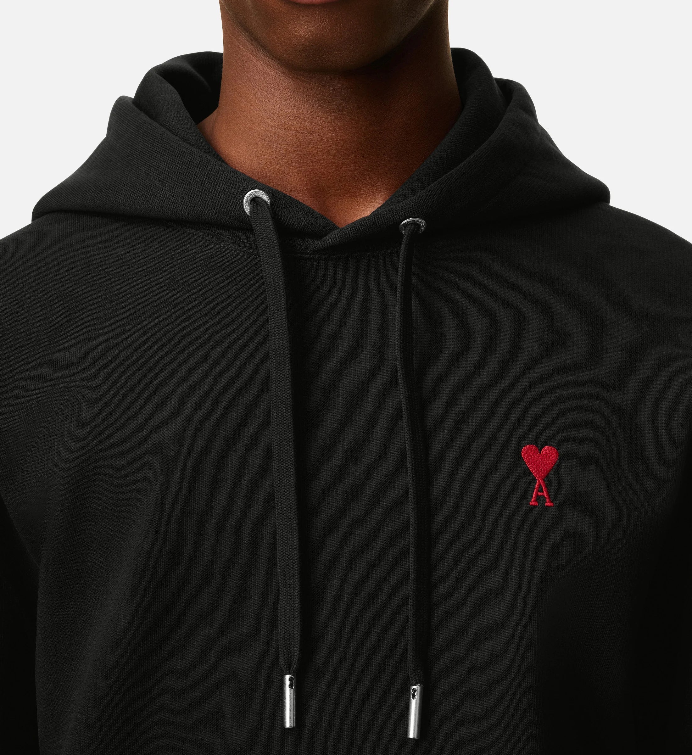 Ami Paris - Ami De Coeur Hoodie – Black Red