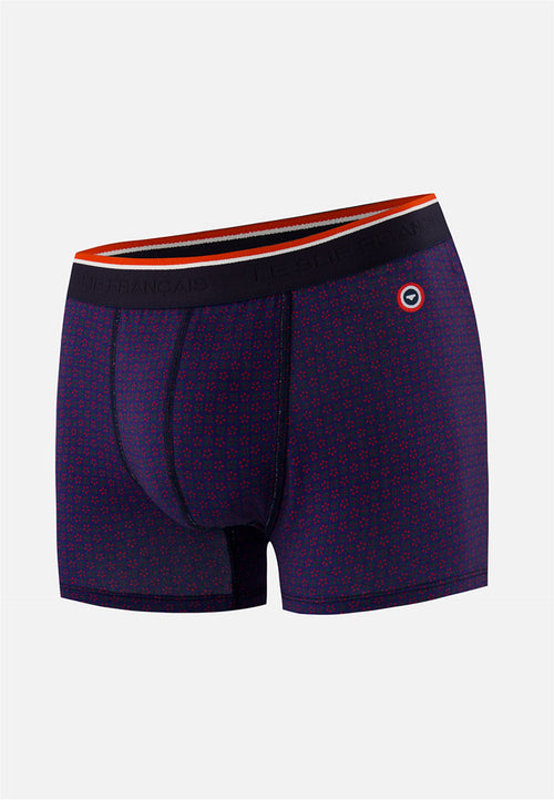 Boxer Imprimé Indigo En Coton - Marius Kdo Indigo