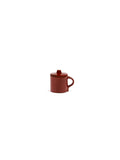 La Mère - Lot De 2 Tasses À Espresso + Couvercles - Grès - Rouge