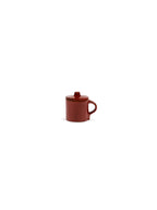 La Mère - Lot De 2 Tasses À Espresso + Couvercles - Grès - Rouge