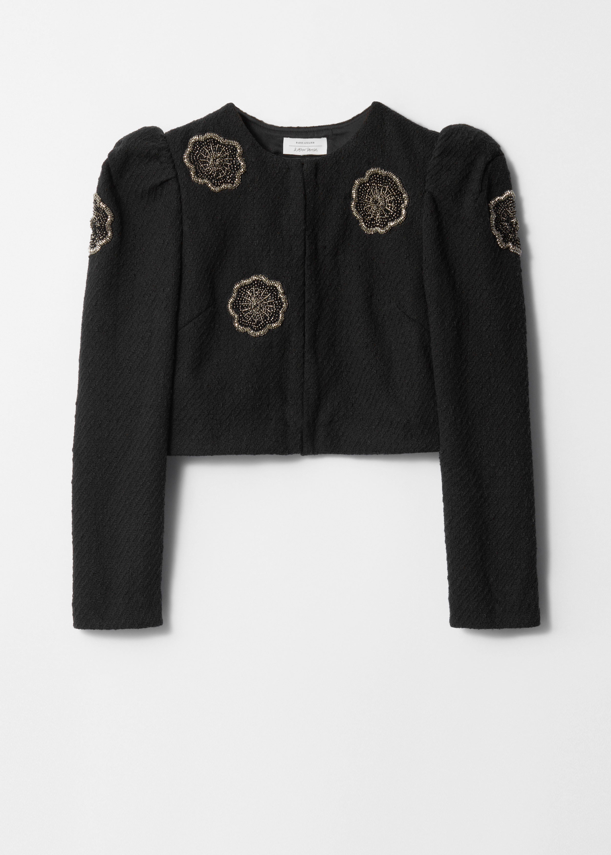 Chaqueta de tweed Pa Tindra - Negro