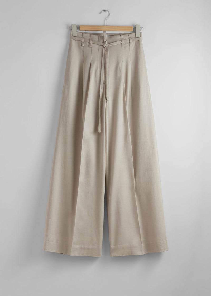 Trousers La Mitch Trouser - Beige - Women
