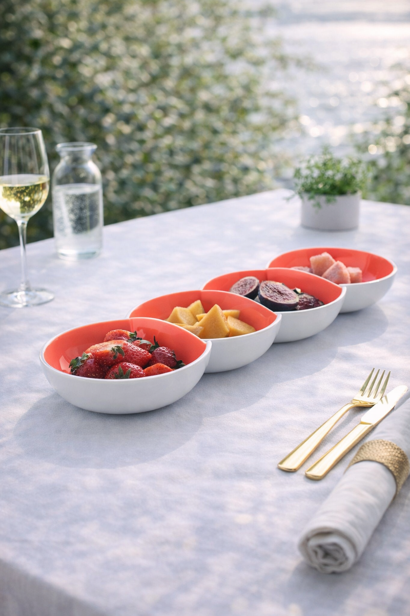 Allegra 4 Peas Low Tray - L.Gris