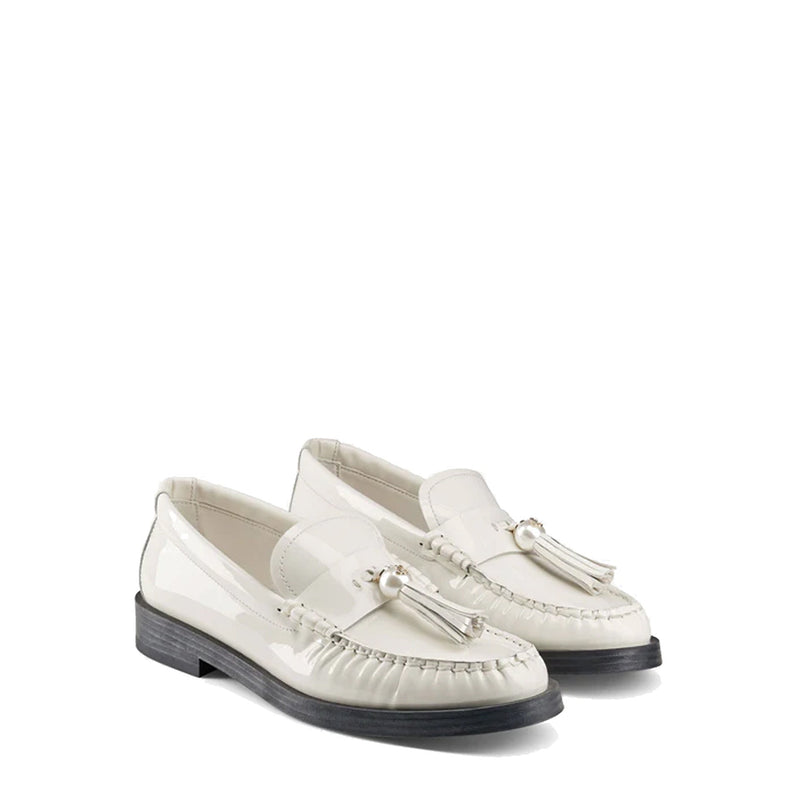 Mocassins - Jimmy Choo Addie Pearl Leather - Cream