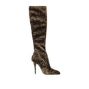 Bottes - Saint Laurent Talia Velvet  - Brown
