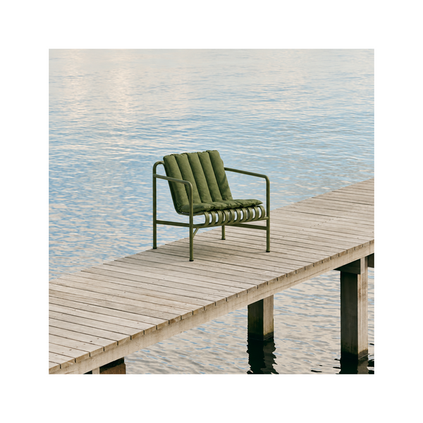 HAY - Cuscino trapuntato per divano lounge Palissade - H3 x L125 x P115,5 cm - Oliva