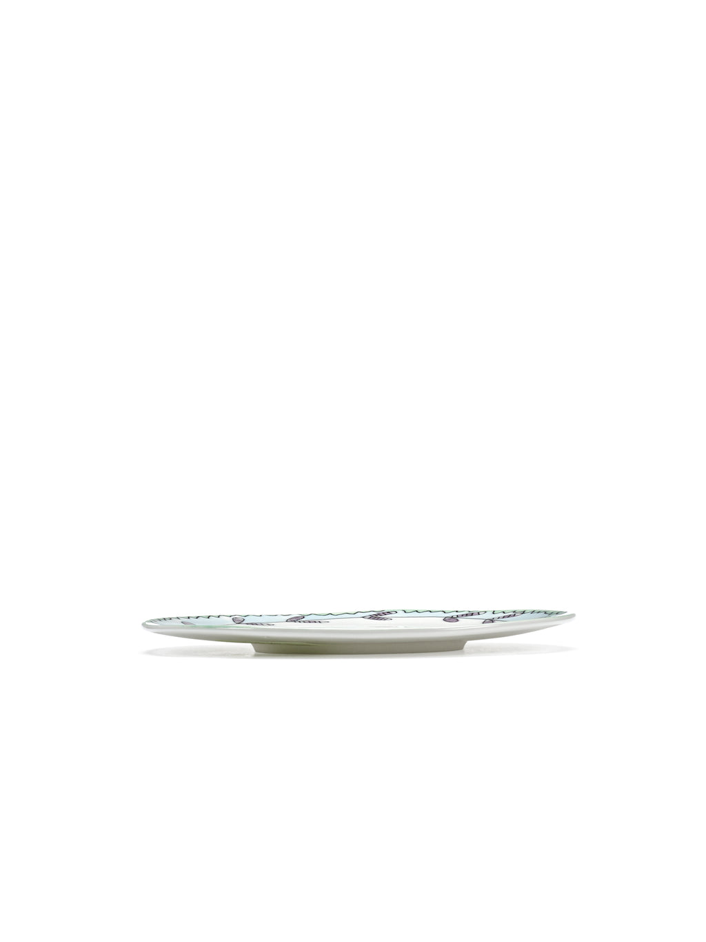 Midnight Flowers - Lot De 2 Soucoupes Pour Tasse À Thé - Porcelaine Bone China - Blossom Milk