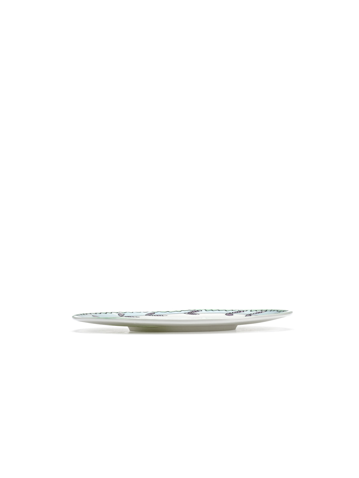 Midnight Flowers - Lot De 2 Soucoupes Pour Tasse À Thé - Porcelaine Bone China - Blossom Milk