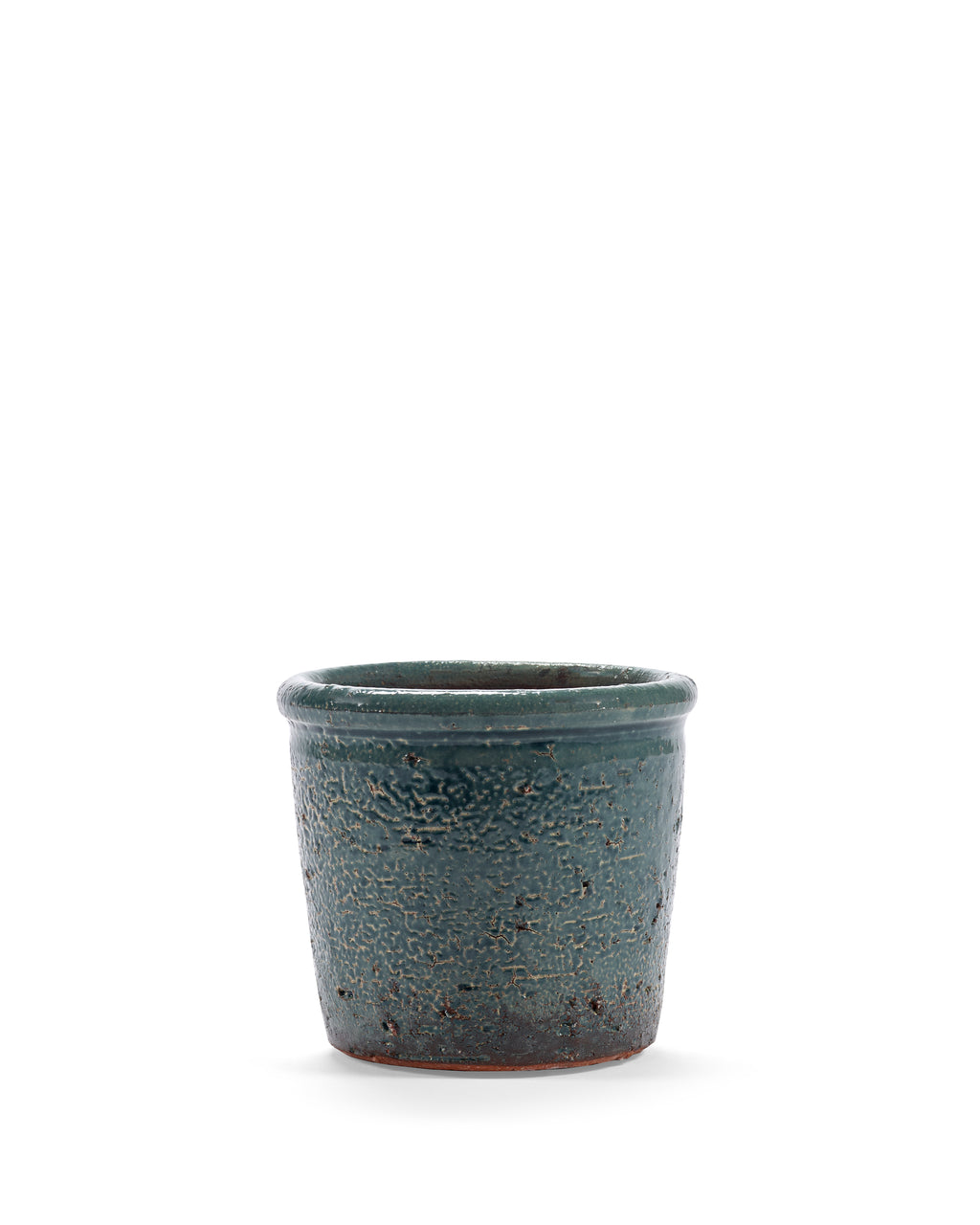 Glazed Shades - Blumentopf - S - Terrakotta - Blau