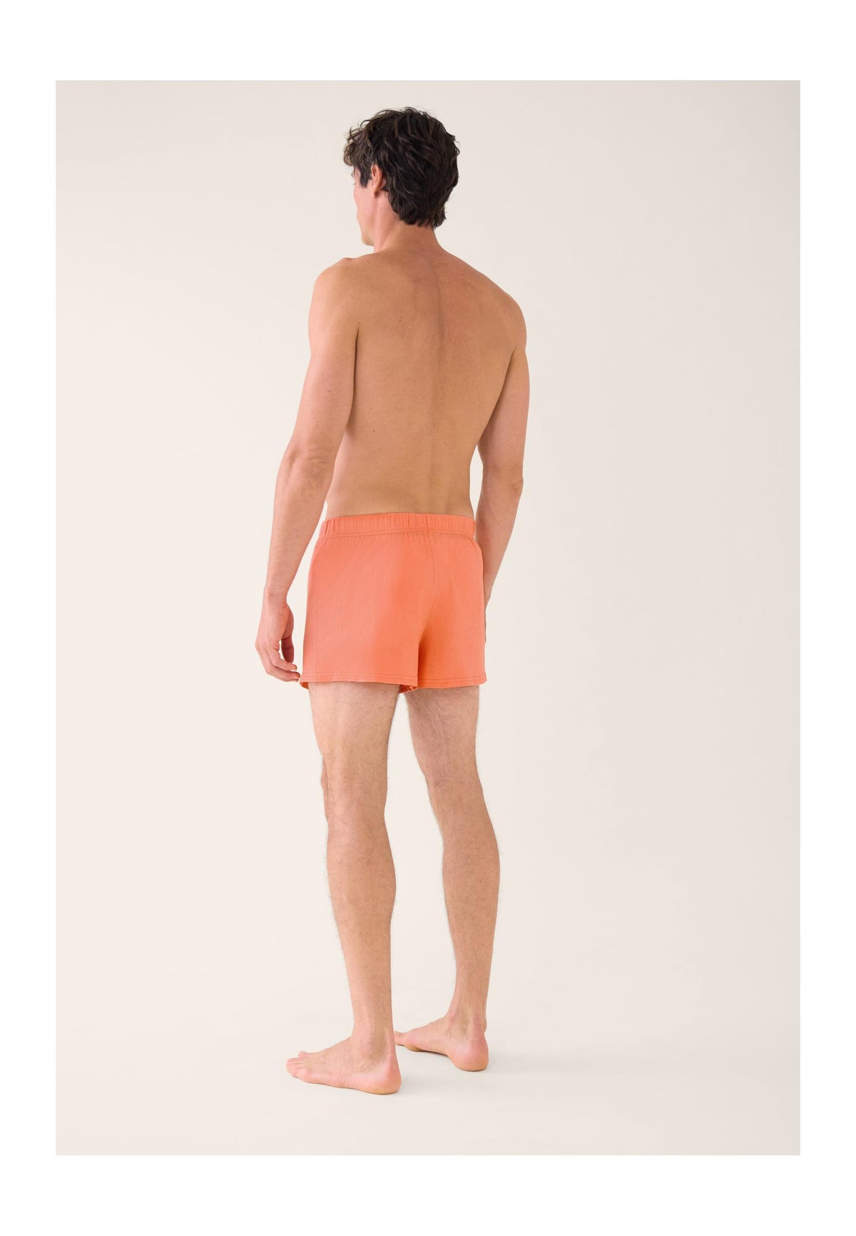 Fredo Cotton Jersey Boxer Shorts - Peach Pink