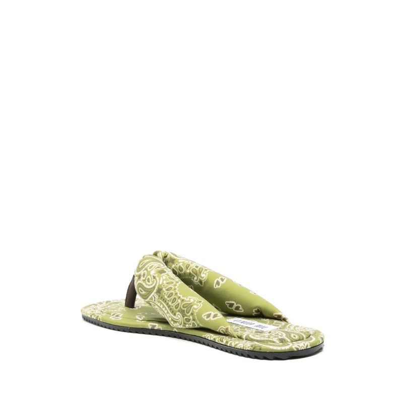 Mules - The Attico Indie Thong Flat  - Green