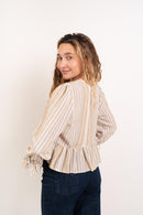 Chemisier Rayé Jaune Lucia