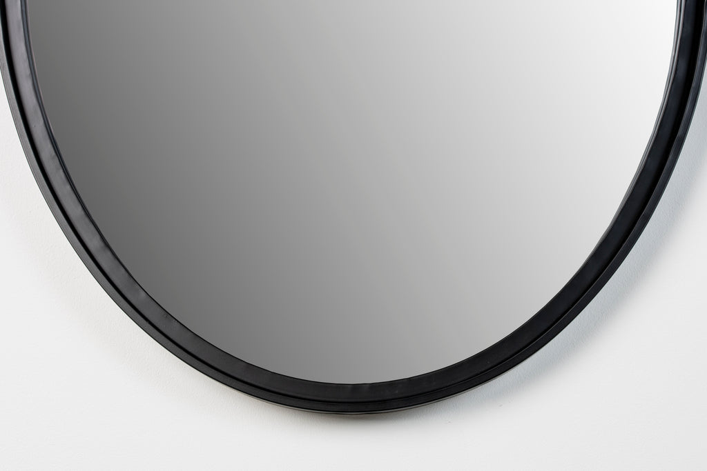 Matz Ovale L - Miroir - Fer - Noir