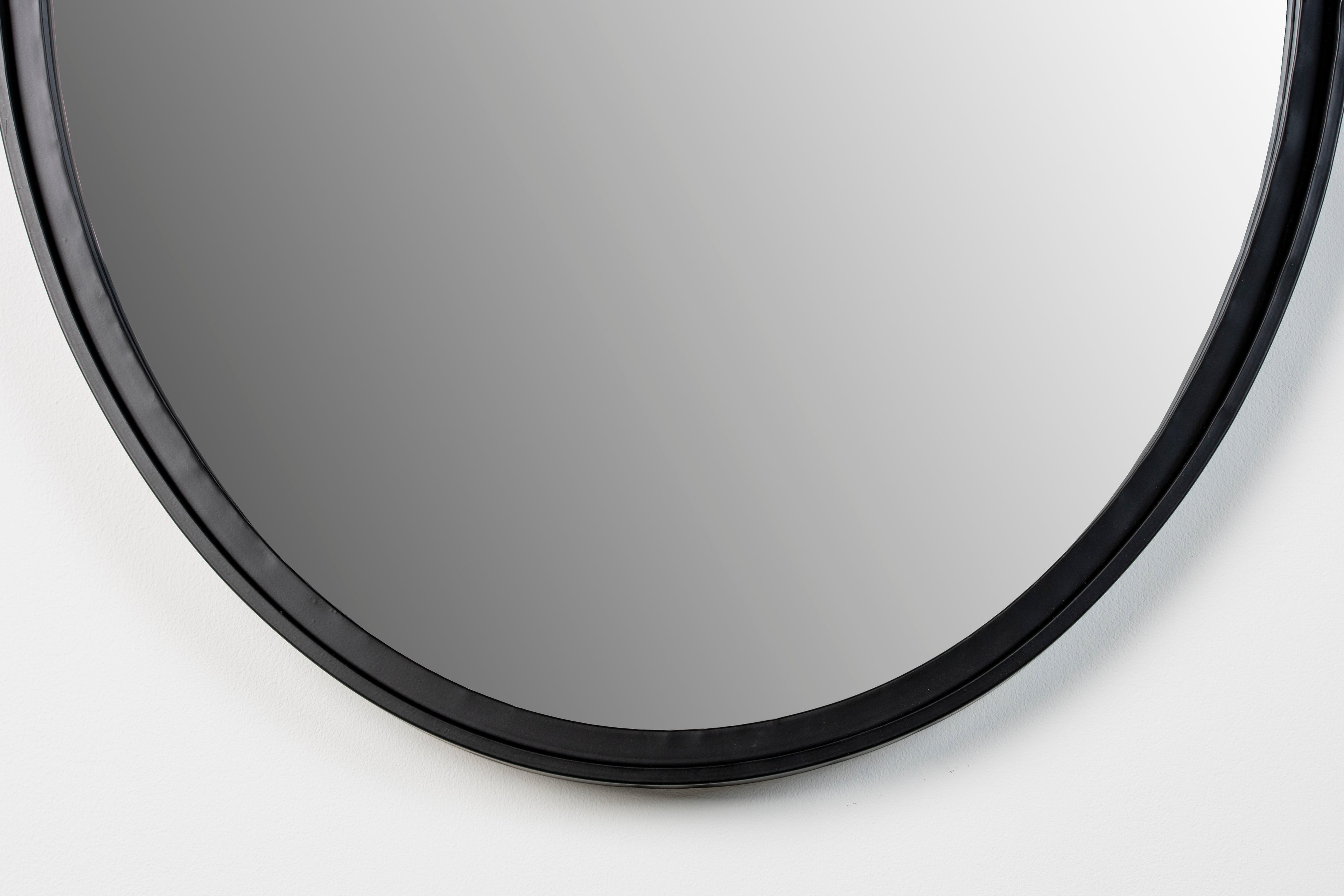 Matz Ovale L - Miroir - Fer - Noir