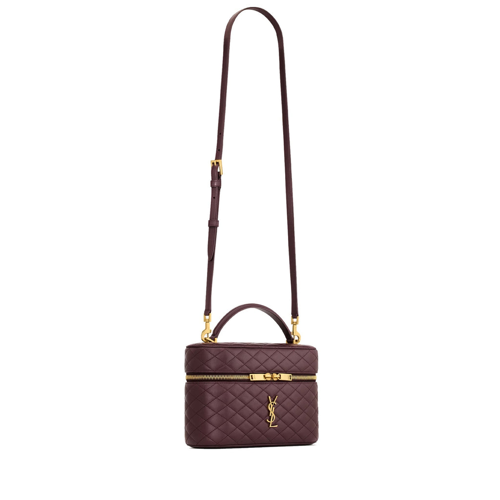 Saint Laurent - Bolso de tocador grande Gaby - Mujeres - Burdeos