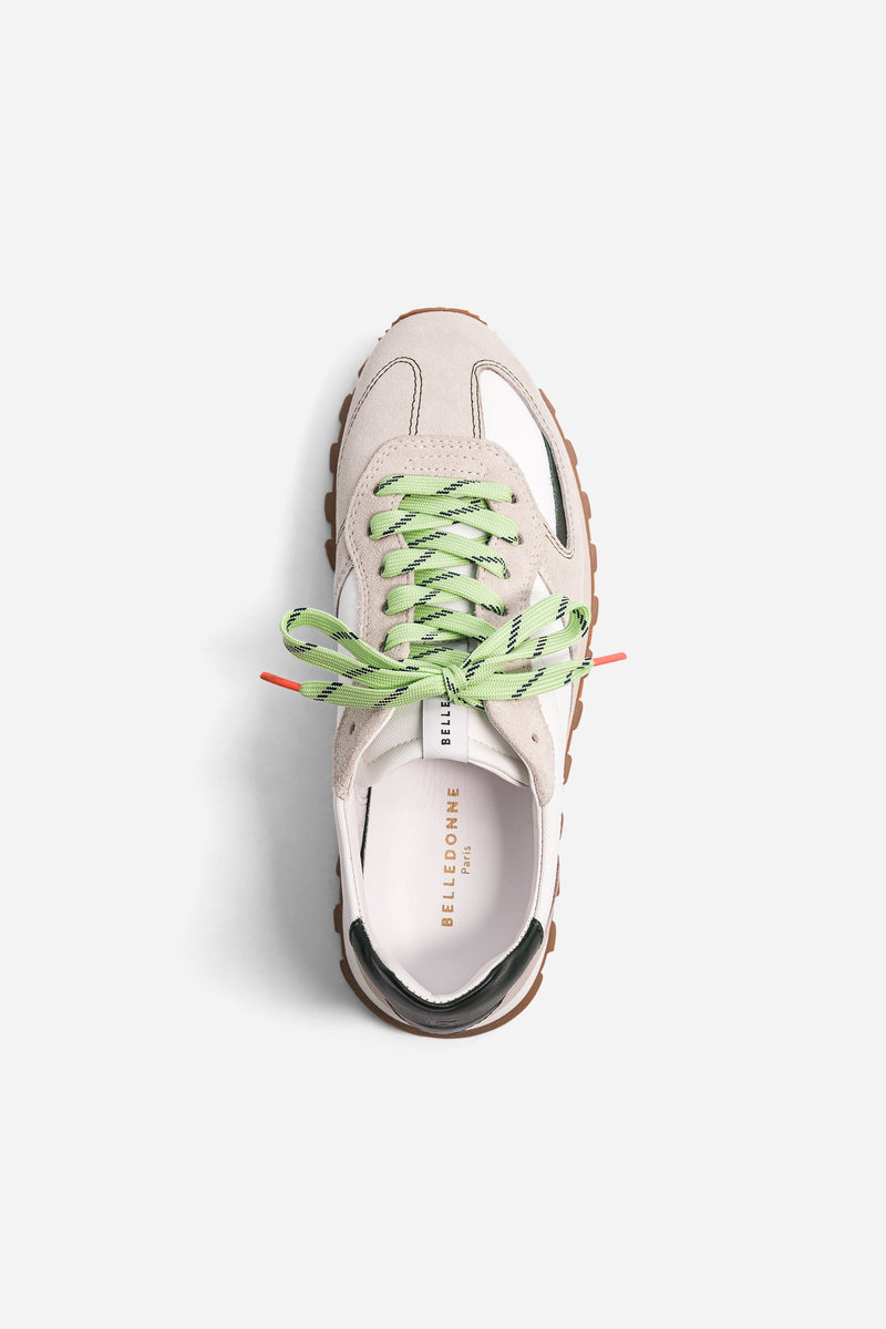 B6 - White / Green - Mixte